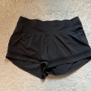 Lululemon size 10 black shorts